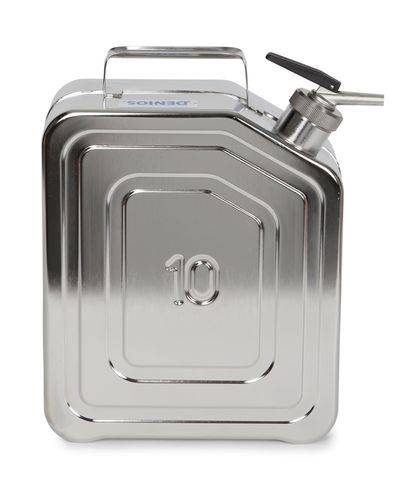 Edelstahlkanister mit Feindosierhahn, 10 Liter Volumen-2