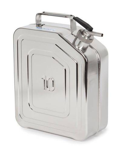 Edelstahlkanister mit Feindosierhahn, 10 Liter Volumen-3