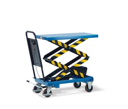 Hubtischwagen HTW-D 30 mit Doppelschere, 101 x 52 cm, 300 kg Tragkraft-0
