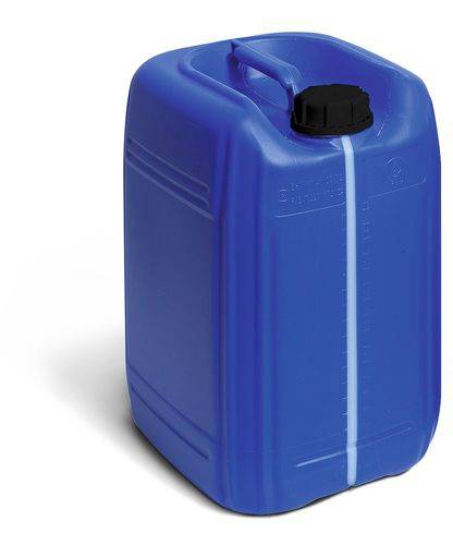 Kunststoffkanister aus Polyethylen (PE), 20 Liter, blau, mit Sichtstreifen-0