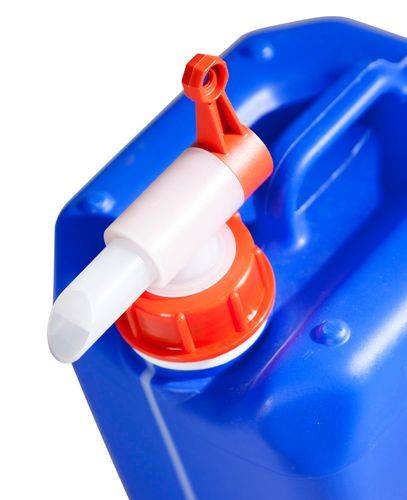 Kunststoffkanister aus Polyethylen (PE), 20 Liter, blau, mit Sichtstreifen-1