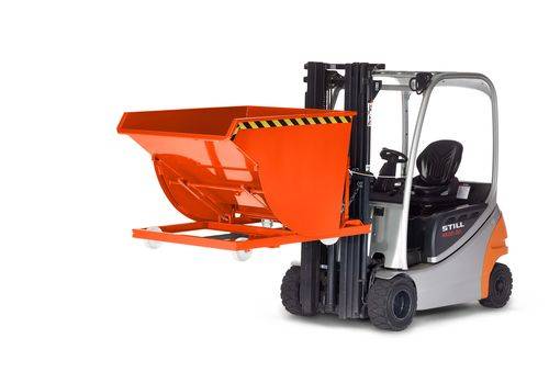 R+R Industrietechnik Selbstkipper Typ RSK-50 1280x1350x810mm 500dm³ RAL 2004 Reinorange-1
