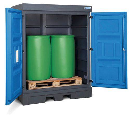 Gefahrstoff-Depot aus PE, HxBxT 1.980 x 1.560 x 1.080 mm, 2x 200 l-0