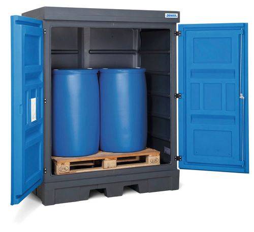 Gefahrstoff-Depot aus PE, HxBxT 1.980 x 1.560 x 1.080 mm, 2x 200 l-3