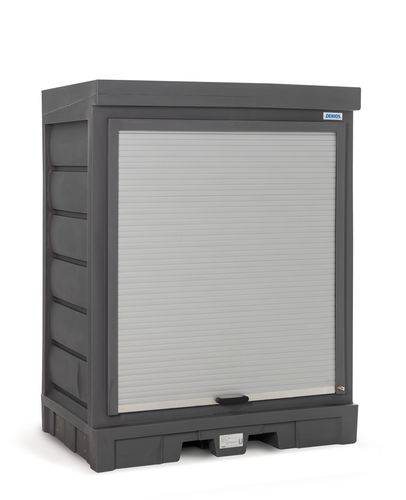 PolySafe Gefahrstoffdepot D, mit Rollladen, für 2 Fässer à 200 Liter-3