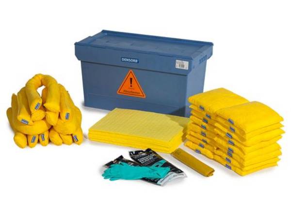 Notfall-Set in Transportbox, Chemikalien, Aufnahmekapazität 85 l