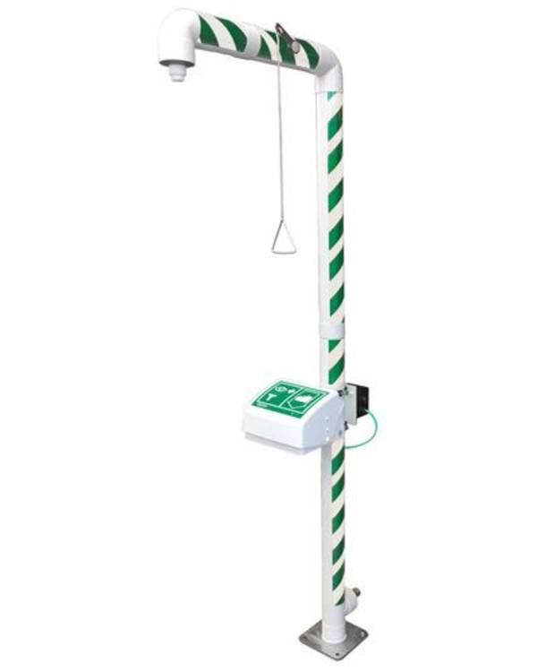 Körper-Notdusche mit Augendusche MD 250/50, beheizt, frostsicher bis -15°C, DVGW-Zertifikat