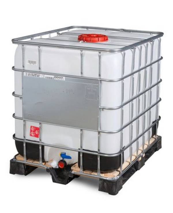 IBC Gefahrgut-Container, Composite-Palette, 1000 Liter, Öffnung NW225, Auslauf NW50