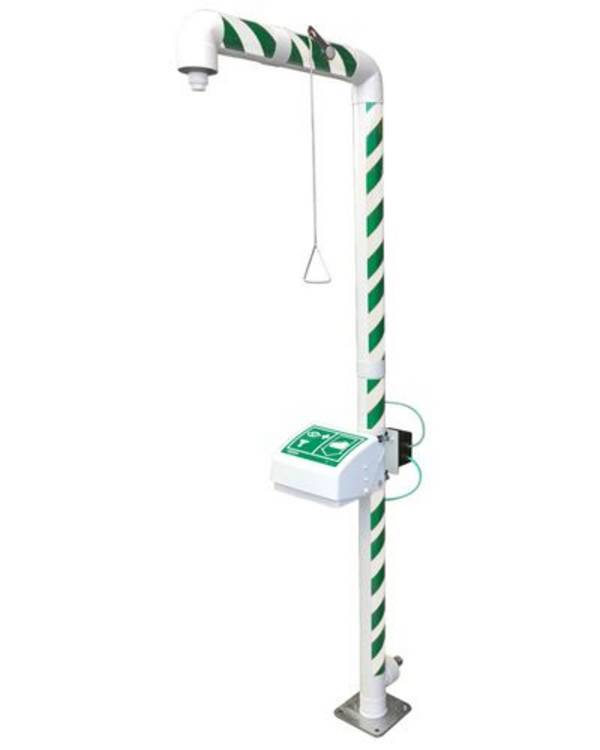 Körper-Notdusche mit Augendusche MB 250/50, beheizt, frostsicher bis -30°C, DVGW-Zertifikat
