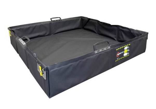 Faltbare Mehrweg-Leckagewanne, antistatisch, 1500 x 1500 x 225 mm, Volumen 450 Liter