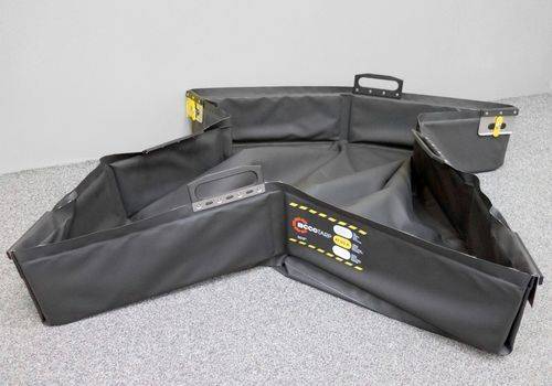 Faltbare Mehrweg-Leckagewanne, antistatisch, 1500 x 1500 x 225 mm, Volumen 450 Liter-1