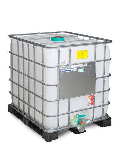 IBC Gefahrgut-Container, Ex-Ausführung, PE-Palette, 1000 Liter, Öffnung NW150, Auslauf NW50-0