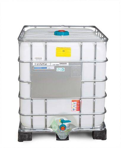 IBC Gefahrgut-Container, Ex-Ausführung, PE-Palette, 1000 Liter, Öffnung NW150, Auslauf NW50-1