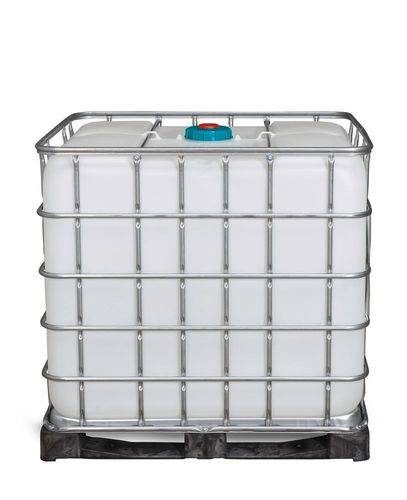 IBC Gefahrgut-Container, Ex-Ausführung, PE-Palette, 1000 Liter, Öffnung NW150, Auslauf NW50-3