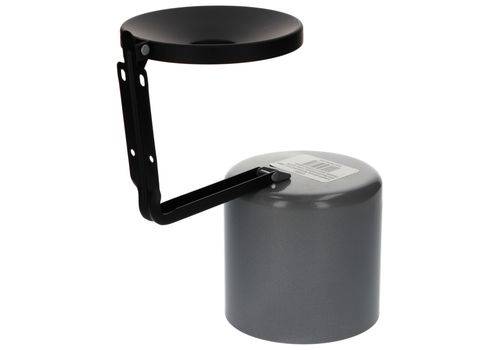 Selbstlöschender Wandascher, 2,4 Liter Volumen, silber-2