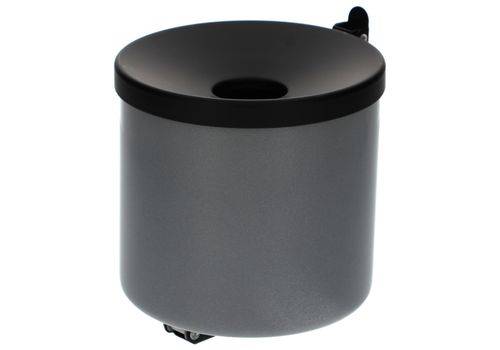 Selbstlöschender Wandascher, 2,4 Liter Volumen, silber-3