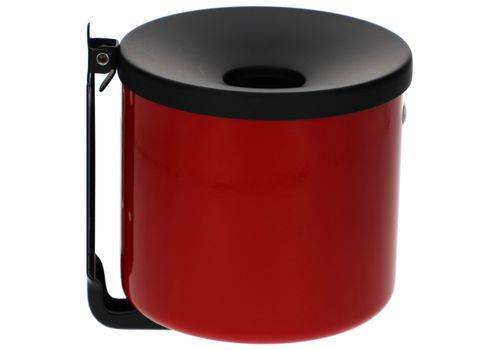 Selbstlöschender Wandascher, 2,4 Liter Volumen, rot-4