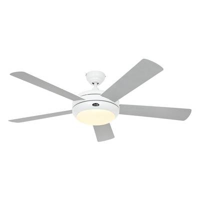 CasaFan Titanium WE Deckenventilator 65 W (Ø x H) 132 cm x 250 mm Weiß Wendbare Flügel, Austauschbare Flügel, Winterbetr-1