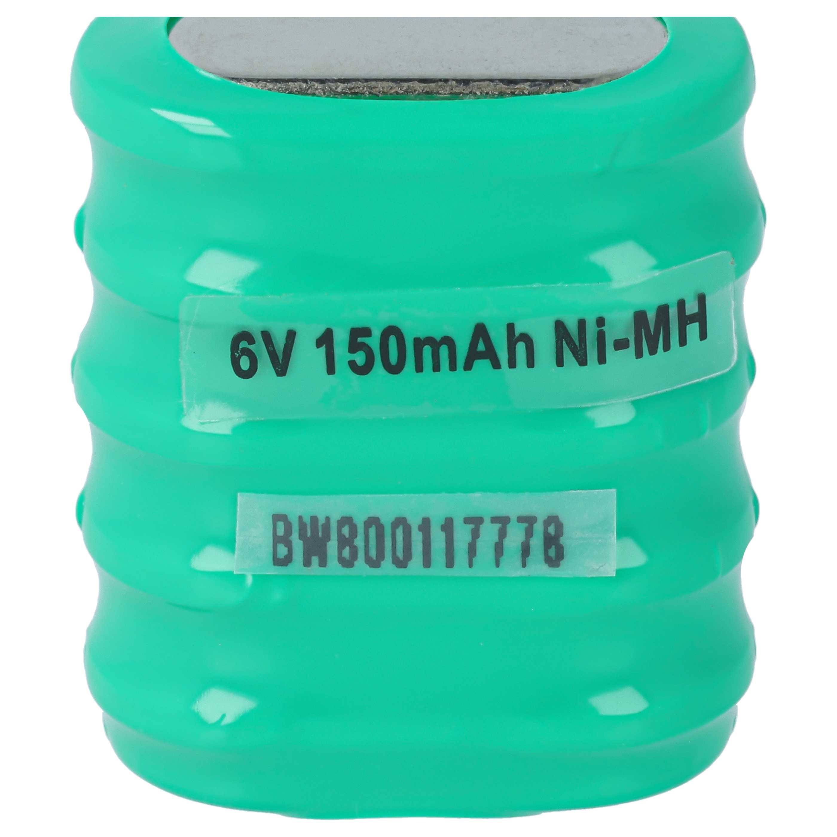 vhbw 5x NiMH Ersatz Knopfzellen-Akku Typ 5/V150H 150mAh 6V | kompatibel mit Modellbau-Akkus, Solar-Leuchten uvm.-3