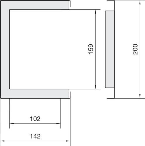Tehalit Feuerwiderst.Kanal 30/99160,1000mm FWK3991600 verz-1