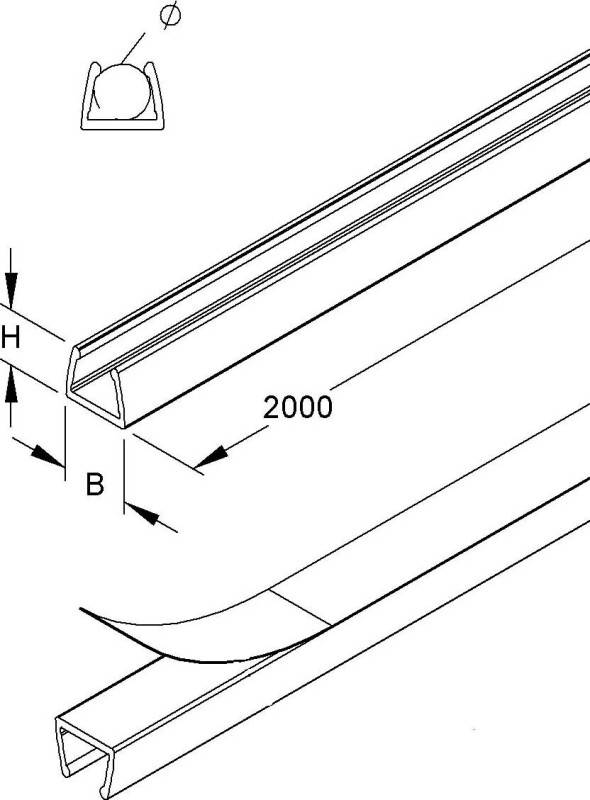 HKL Minikanal transparent LC81-1