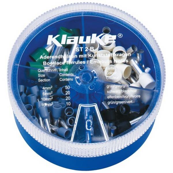 Klauke Sortimentskasten 100st ST2B Iso.Aderendh