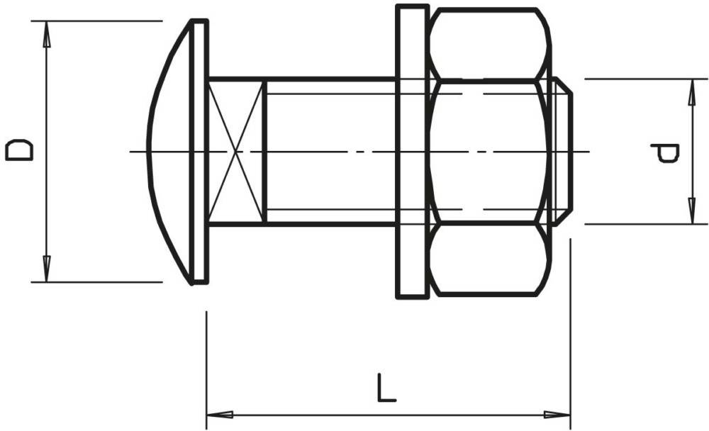 50 Stk. OBO Bettermann Flachrundschraube FRS 10x2-1