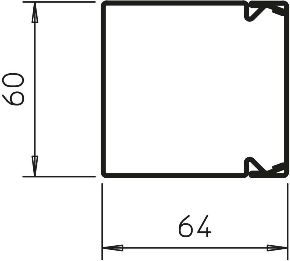2 Mtr. OBO Bettermann Leitungsführungskanal LKM6-1