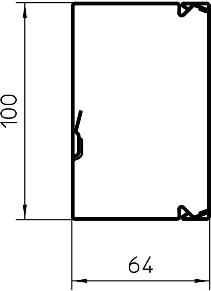 2 Mtr. OBO Bettermann Leitungsführungskanal LKM6-1