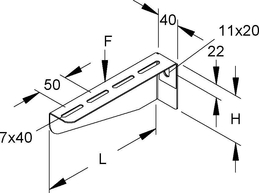 Niedax Wandausleger KTAL 300-2