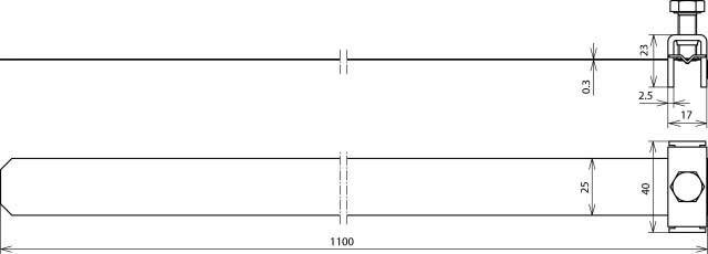 DEHN Bandrohrschelle BRS SPB25 50.300 V2A-1