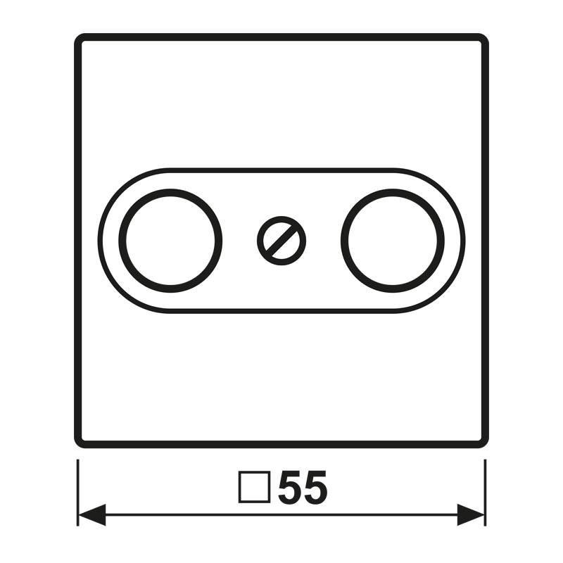 Jung Abdeckung aws A 561 PLTV WW-1