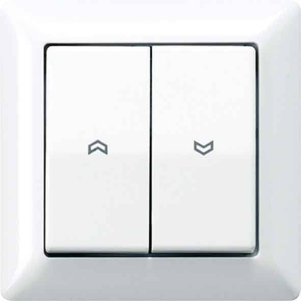 Jung 1fach Einsatz Taster Creme-Weiß AS590-5P 1 St.-1