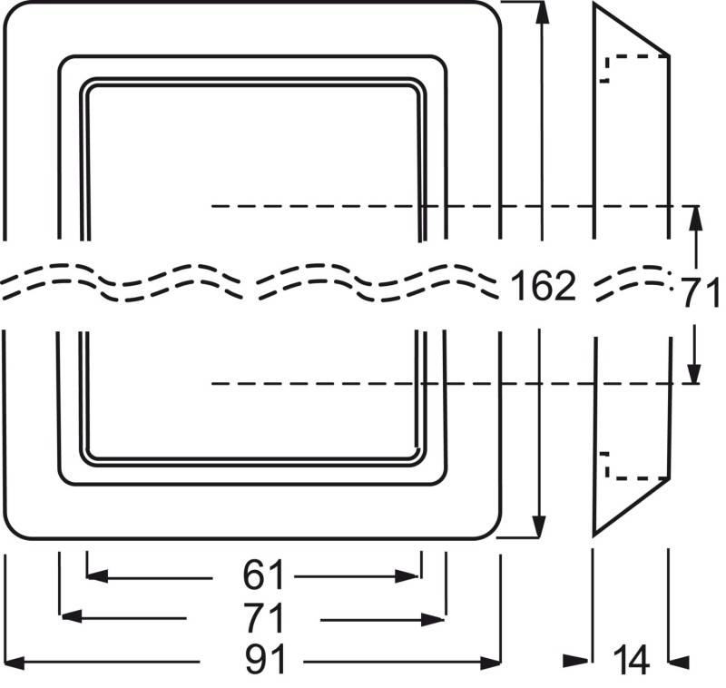Busch-Jaeger Rahmen 2-fach 2102-34-1