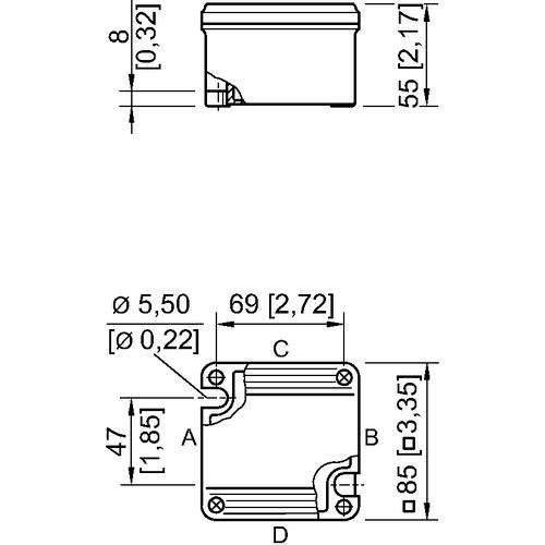Stahl Abzweigdose EEx e 8118/111-503-1