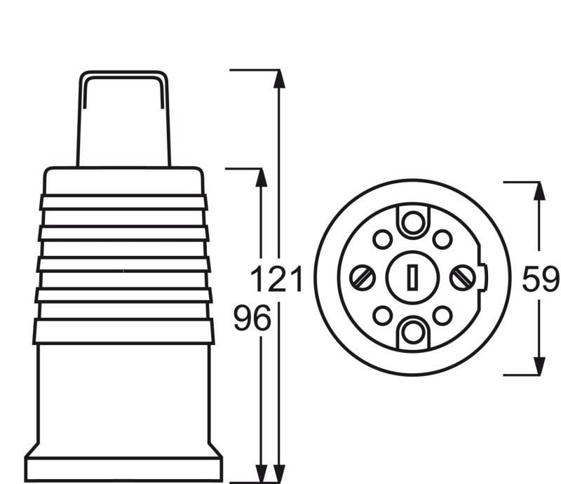 Busch-Jaeger 2CKA002595A0023 Schutzkontaktkupplung Perlweiß, Weiß IP20-1