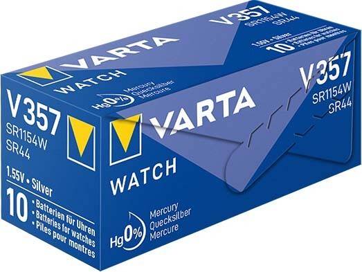 10 Stk. Varta Cons.Varta Uhren-Batterie V 357 Stk-2