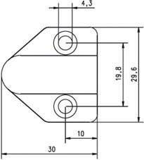 Assa Abloy effeff Kabelübergang f. Türrahmen 10-1