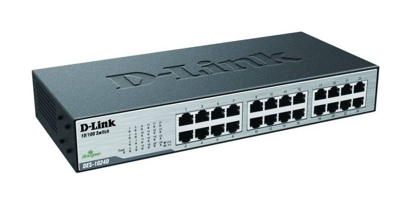 D-Link DES 1024D - Switch - 24 x 10/100 - Desktop-1