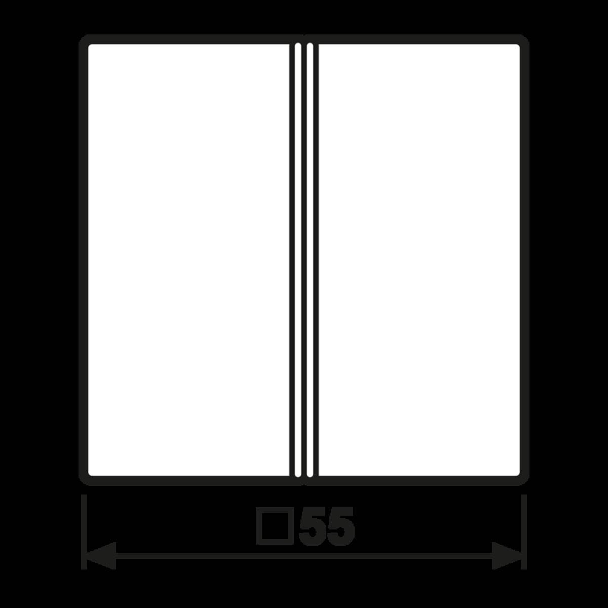 Jung Tastensatz 2-fach aws A 402 TSA WW-1