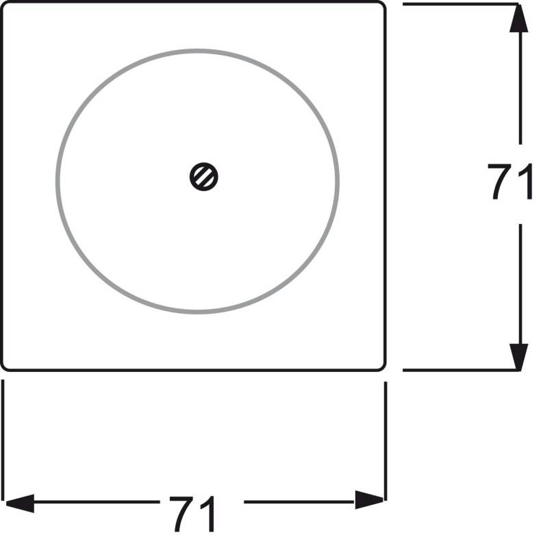 Busch-Jaeger Zentralscheibe elf/ws 1742-72-1