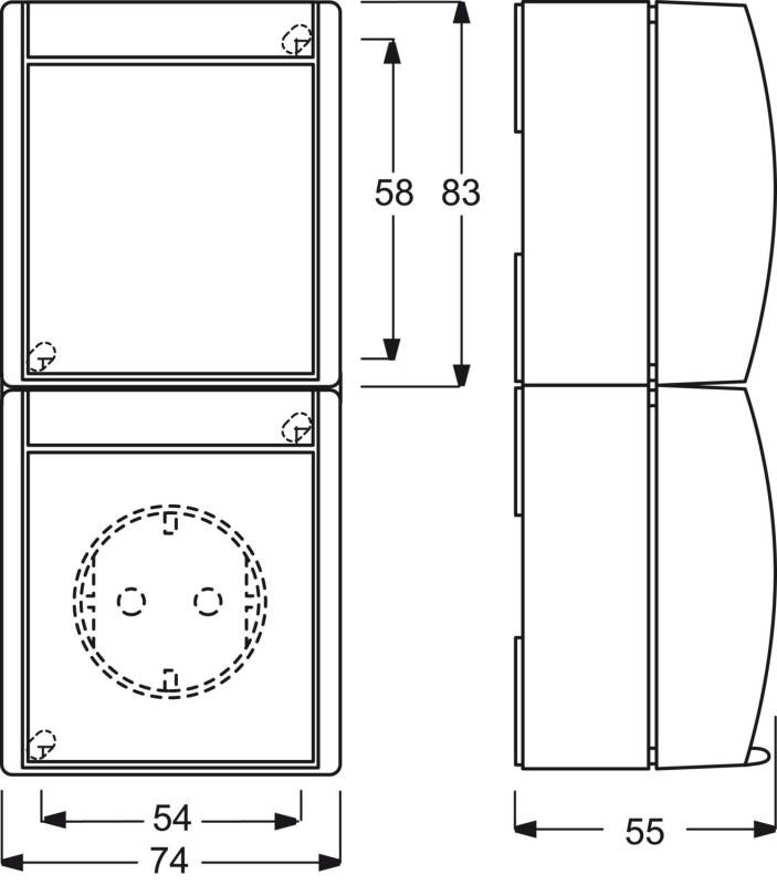 BUSCH JAEGER - Busch-Jaeger 2601/6/20 EBW-53, Typ F, 2P+E, Blau, Weiß, IP44, 250 V, 16 A-3