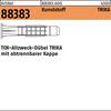 TOX Allzweckdübel Trika mit Kragen für Voll- Loch- und Plattenbaustoffe 6x36 mm - 100 Stück