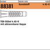 TOX Allzweckdübel Deco mit Kragen für Voll- Loch- und Plattenbaustoffe 6x28 mm - 100 Stück