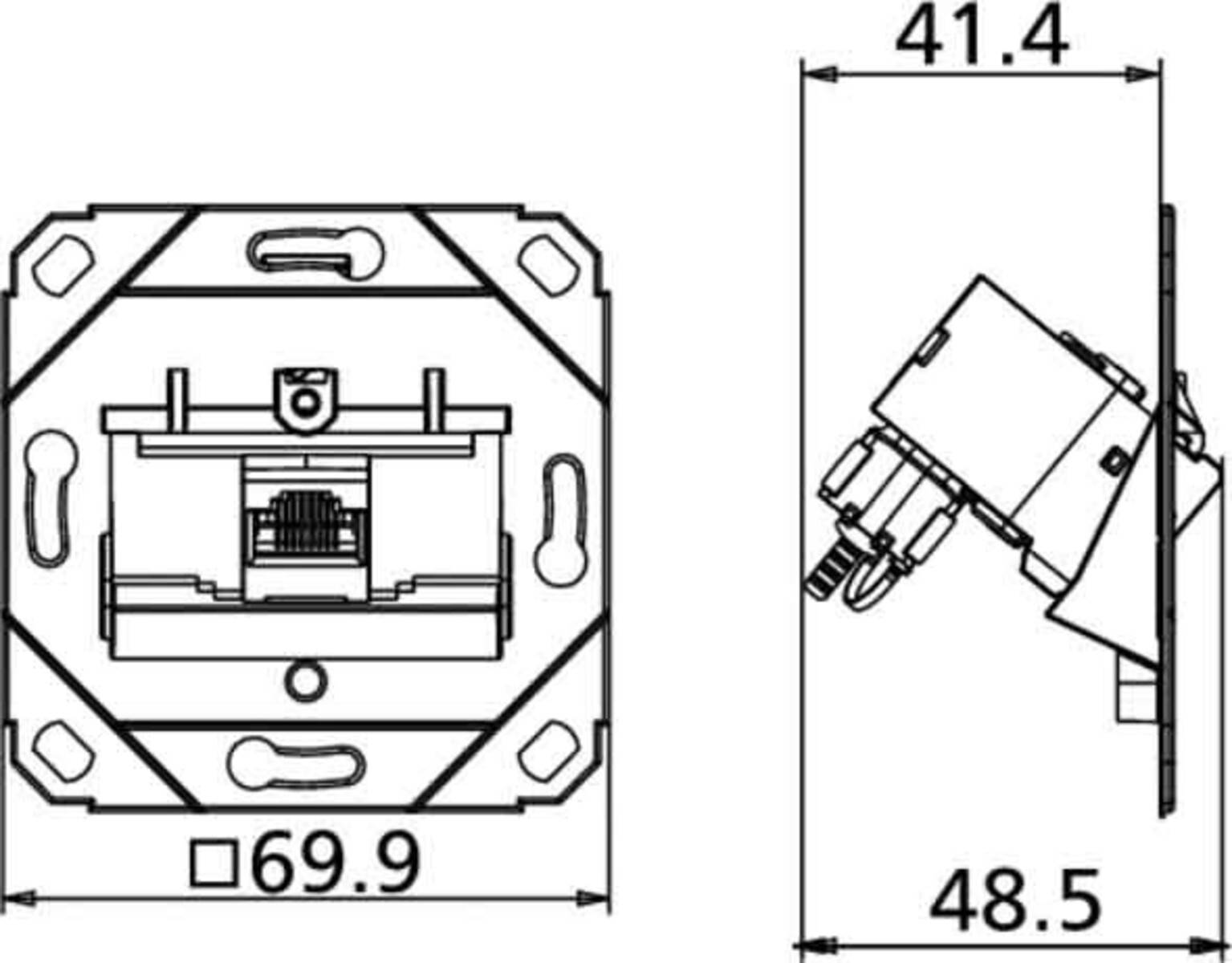 Metz Connect Anschlussdose C6Amodul UP0 TN C6Amod-1