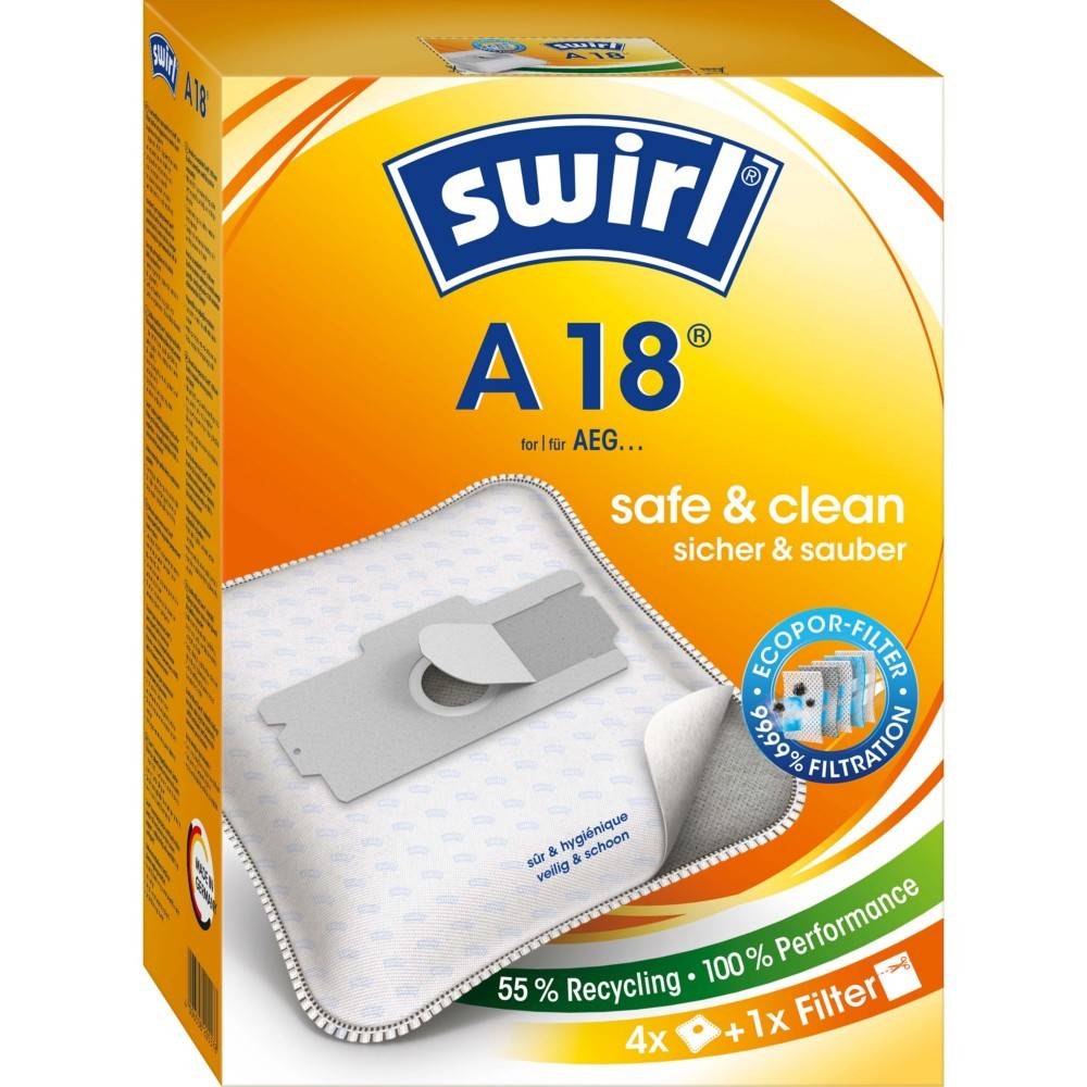 Swirl Staubbeutel A 18 EcoPor VE4-0