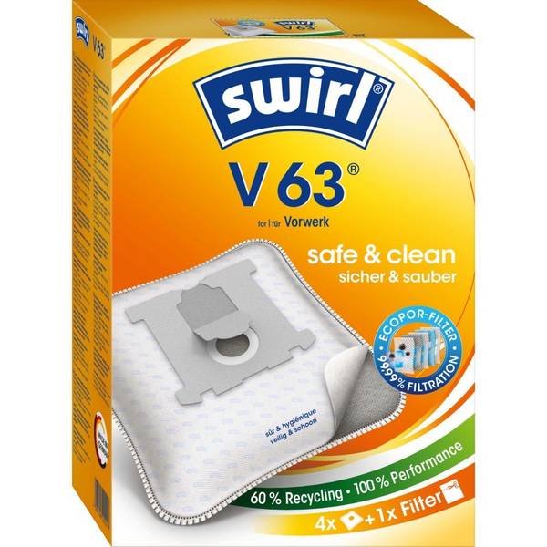Swirl Staubbeutel V 63 EcoPor VE4