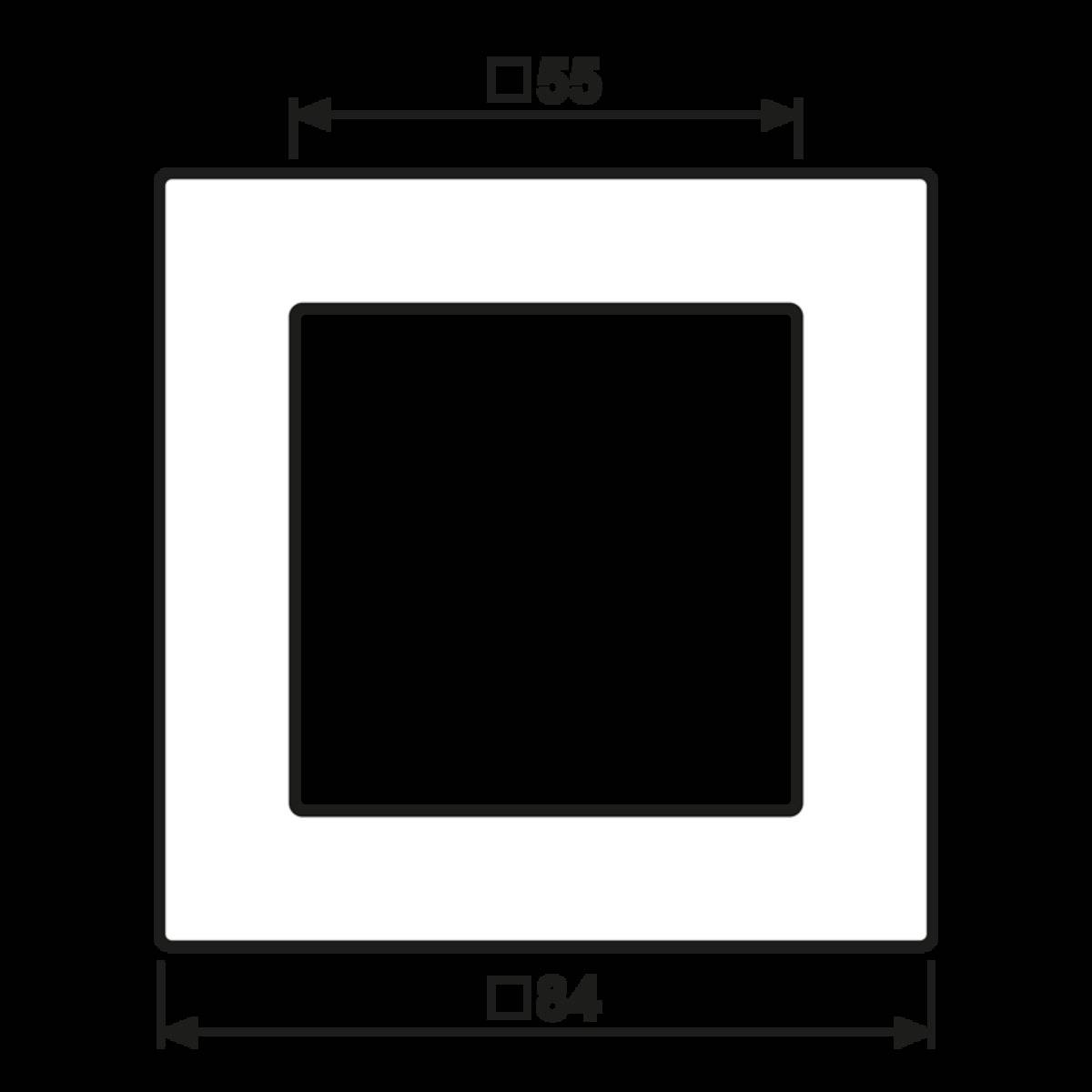 Jung Glasrahmen 1fach mokka AC 581 GL MO-1