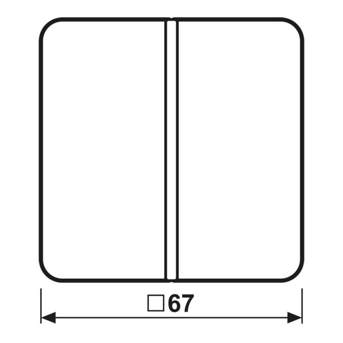 Jung Tastensatz 1-fach aws CD 401 TSA WW-1