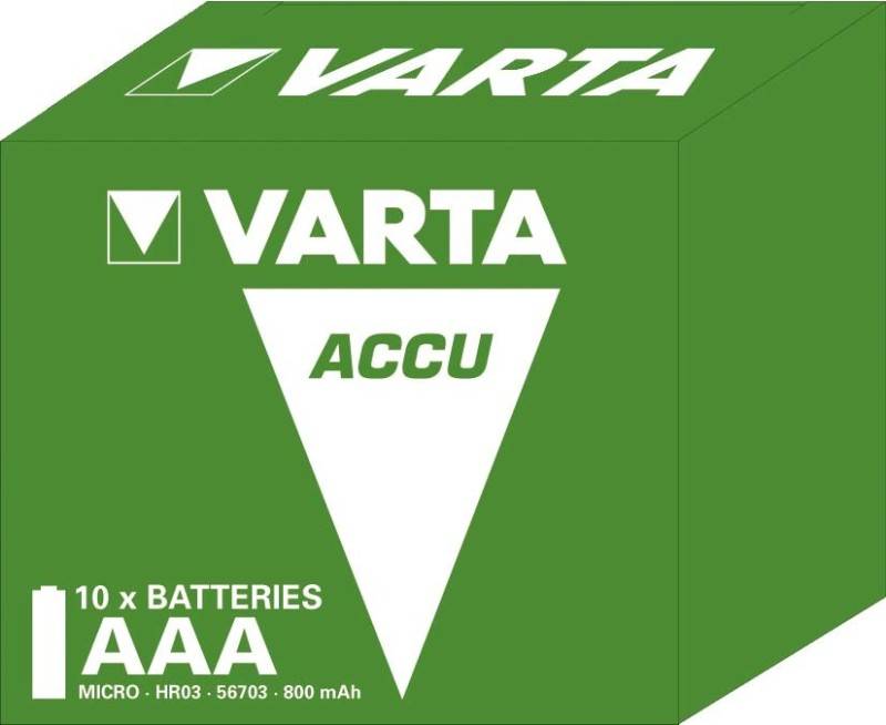 10 Stk. Varta Cons.Varta Recharge Accu Power AAA-1